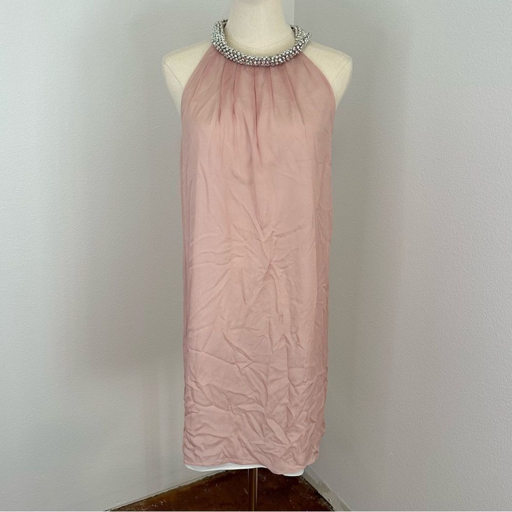 [Diane Von Furstenberg] NWT Pink Silk Dress -‎ Size 8